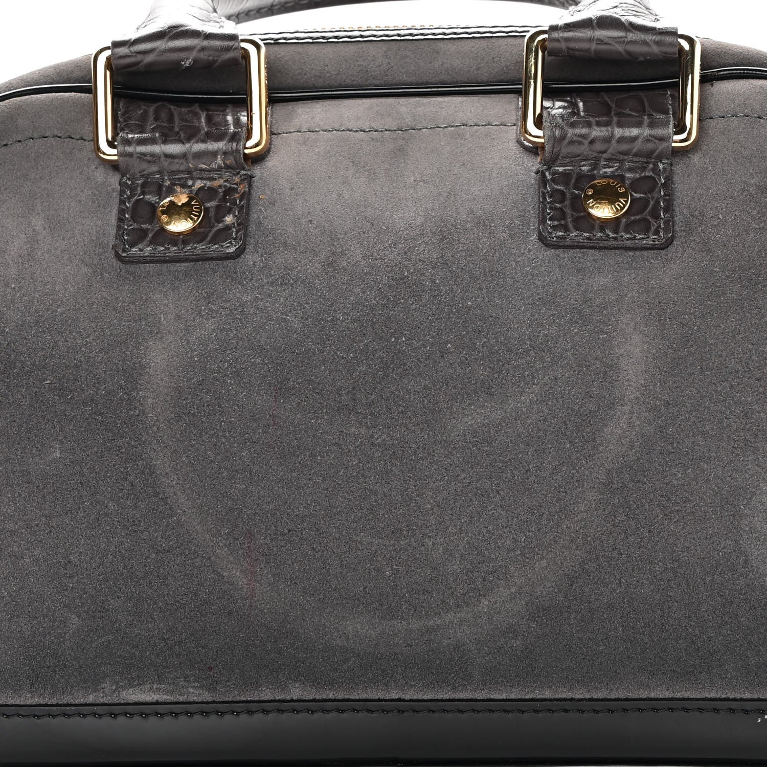 Louis Vuitton Havane Stamped Trunk Bowler PM Gray 13 of 16