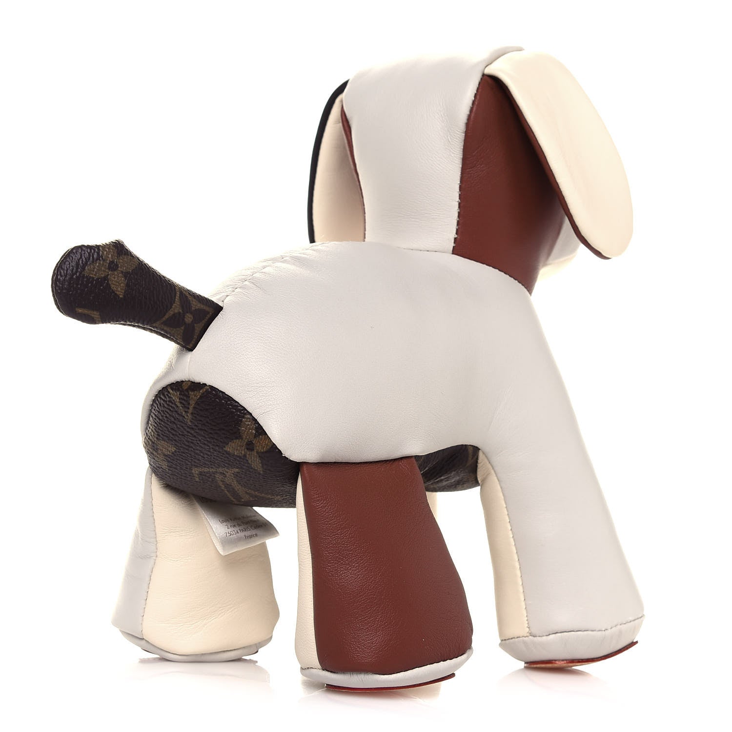 Louis Vuitton Calfskin Monogram Doudou Oscar Dog Beige 5 of 12