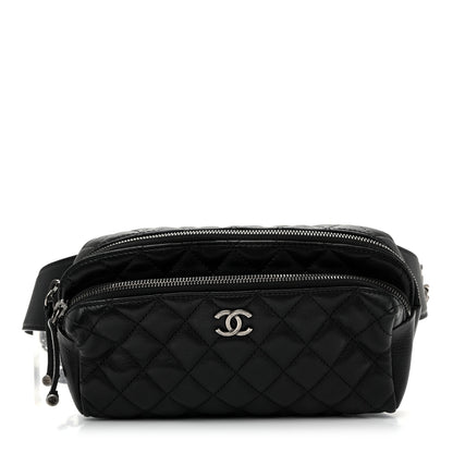 Chanel Calfskin Quilted Waist Bag Black 1 of 10