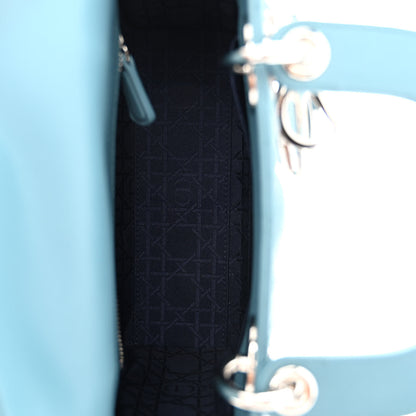 Christian Dior CHRISTIAN DIOR Lambskin Cannage Small My ABCDior Lady Dior Blue 5 of 10