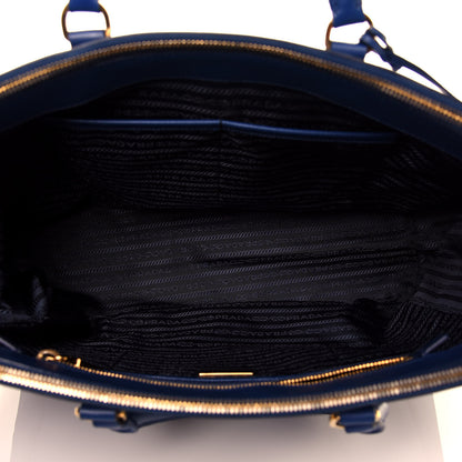 Prada Saffiano Large Galleria Double Zip Tote Bluette 8 of 32