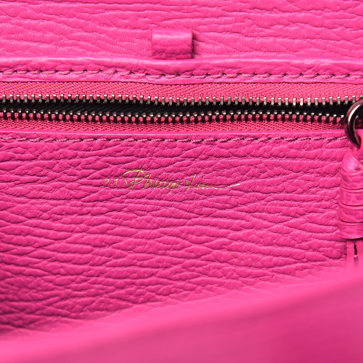 3.1 Phillip Lim 3.1 Textured Calfskin Mini Pashli Satchel Fuchsia 6 of 10
