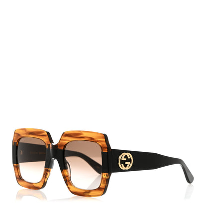 Gucci Square Frame GG0178S Sunglasses Havana 1 of 7