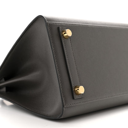 Hermes Madame Calfskin Birkin Sellier 25 Graphite 9 of 11