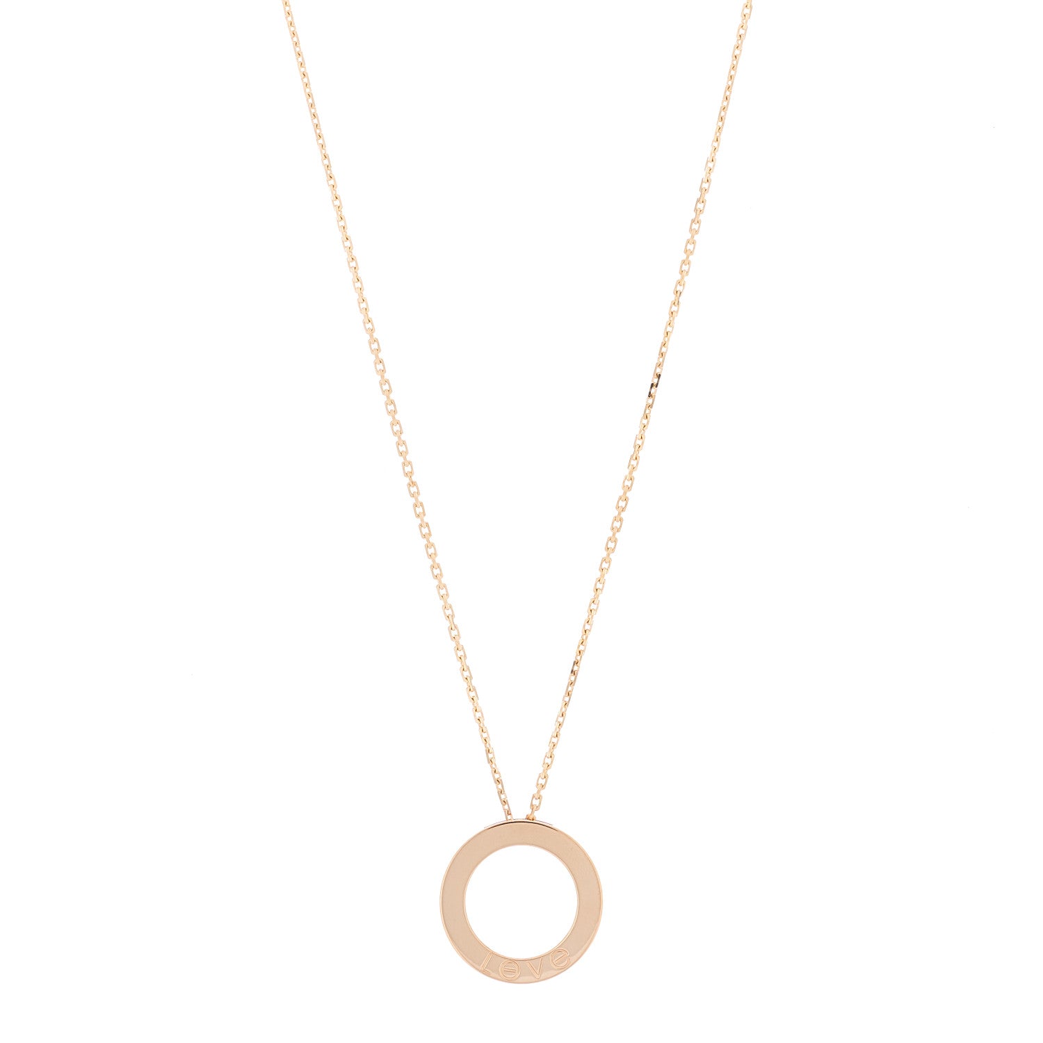 Cartier 18K Pink Gold LOVE Pendant Necklace 1 of 5