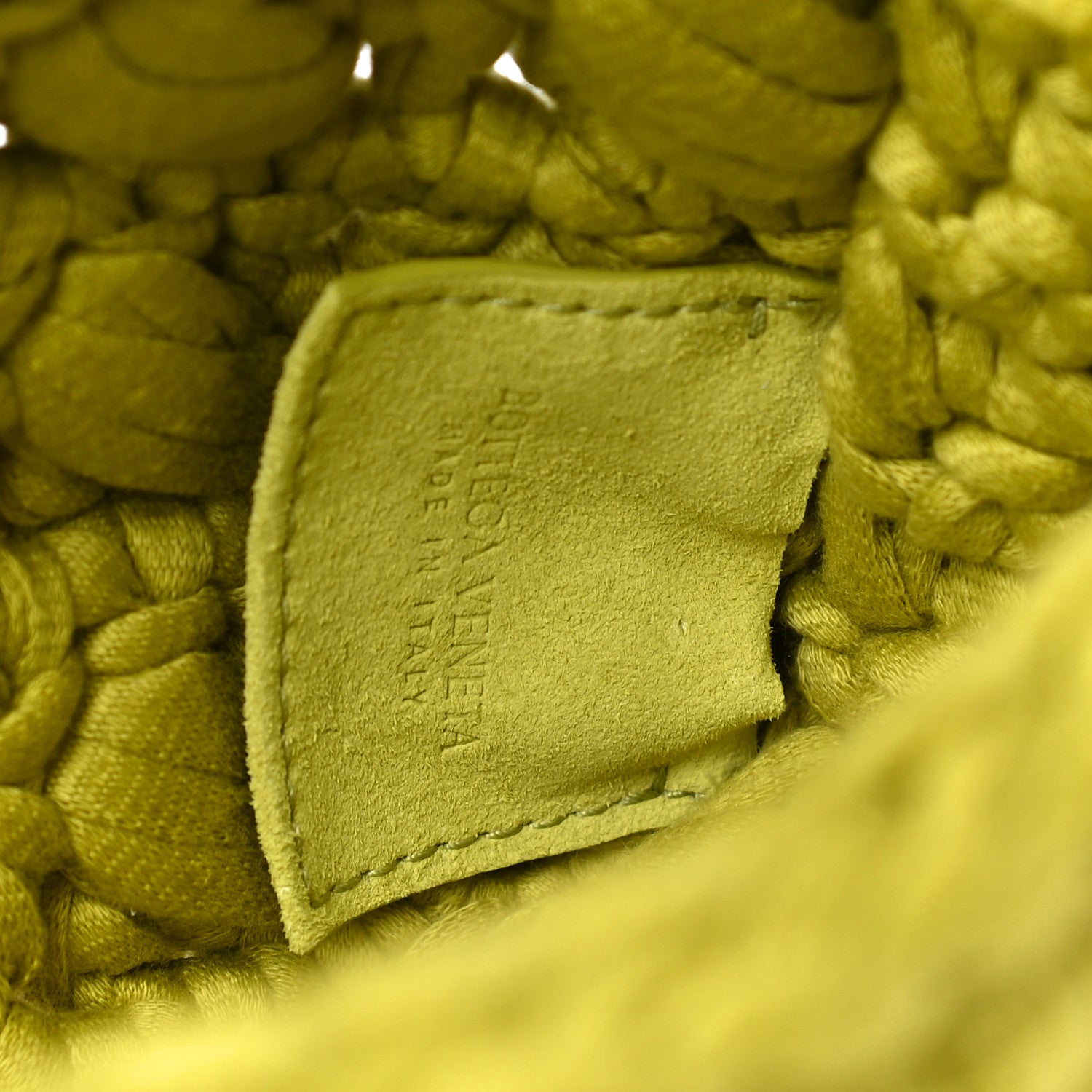 Bottega Veneta Jersey Crochet Shoulder Bag Kiwi 6 of 9