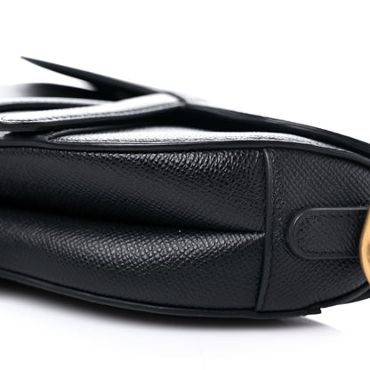 Christian Dior Grained Calfskin Mini Saddle Bag Black 8 of 8
