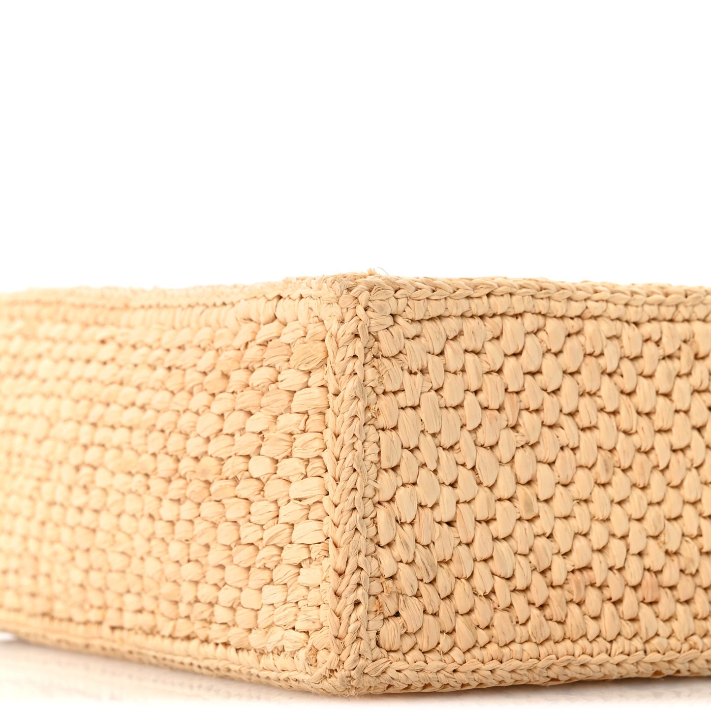 Raffia Paula's Ibiza Small Font Tote Natural Tan