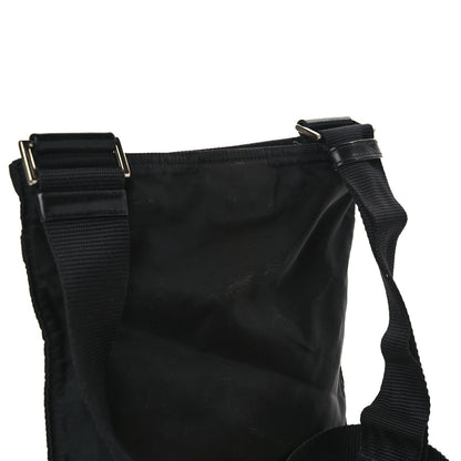 Prada Nylon Vela Flat Messenger Bag Black 10 of 11