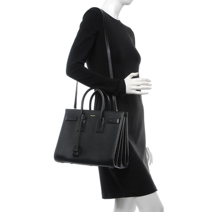 Saint Laurent Calfskin Small Sac De Jour Black 2 of 9