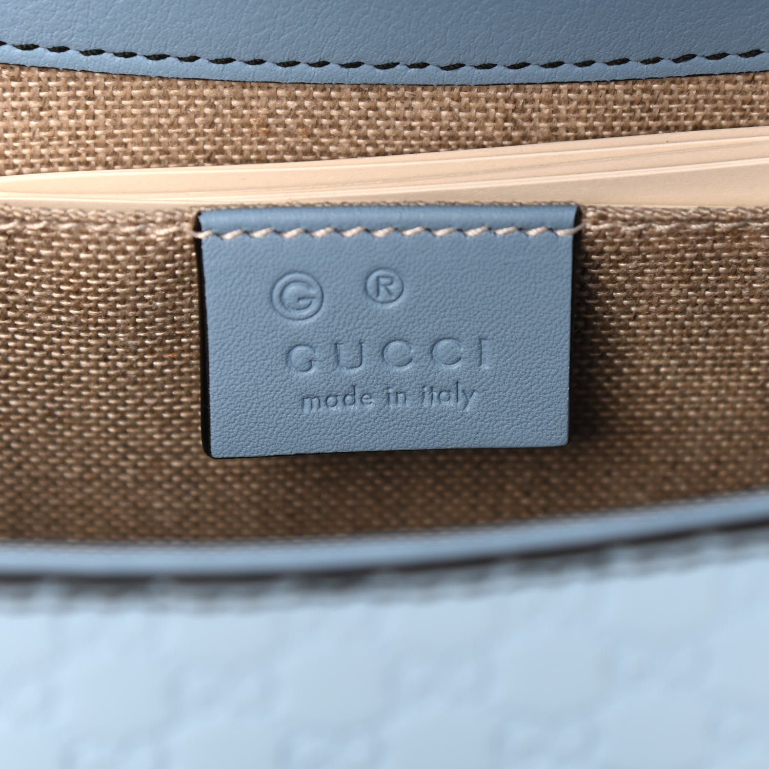 Gucci Microguccissima Medium Emily Chain Shoulder Bag Mineral Blue 6 of 9