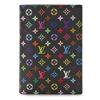 Louis Vuitton LV X TM Monogram Multicolor Passport Cover Black 1 of 8