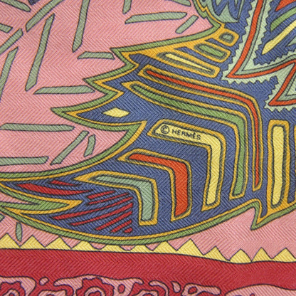 Hermes Cashmere Silk Legende Kuna Peuple de Panama Scarf 90 4 of 5