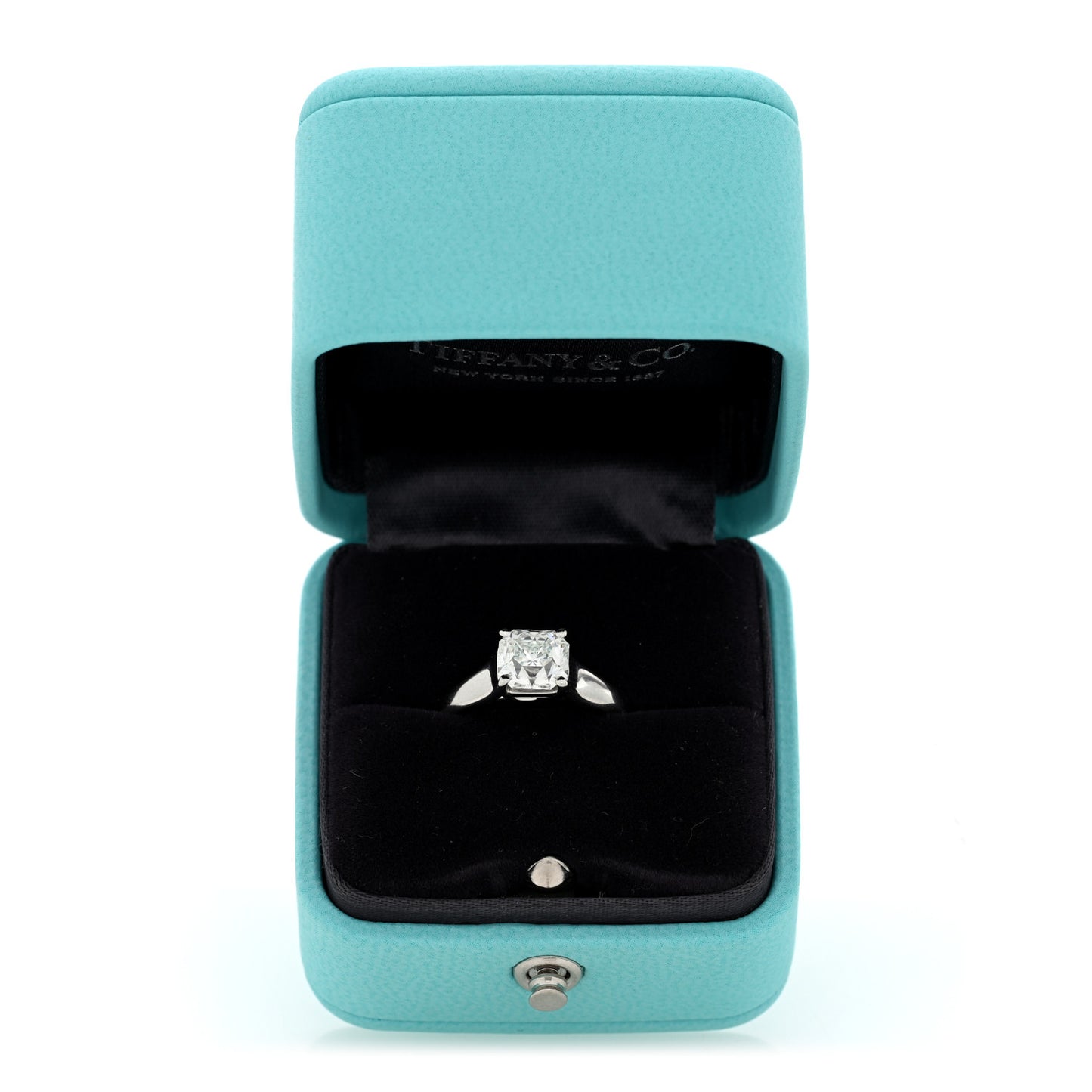 Platinum Diamond 1.51ct Solitaire Lucida Engagement Ring 52 6