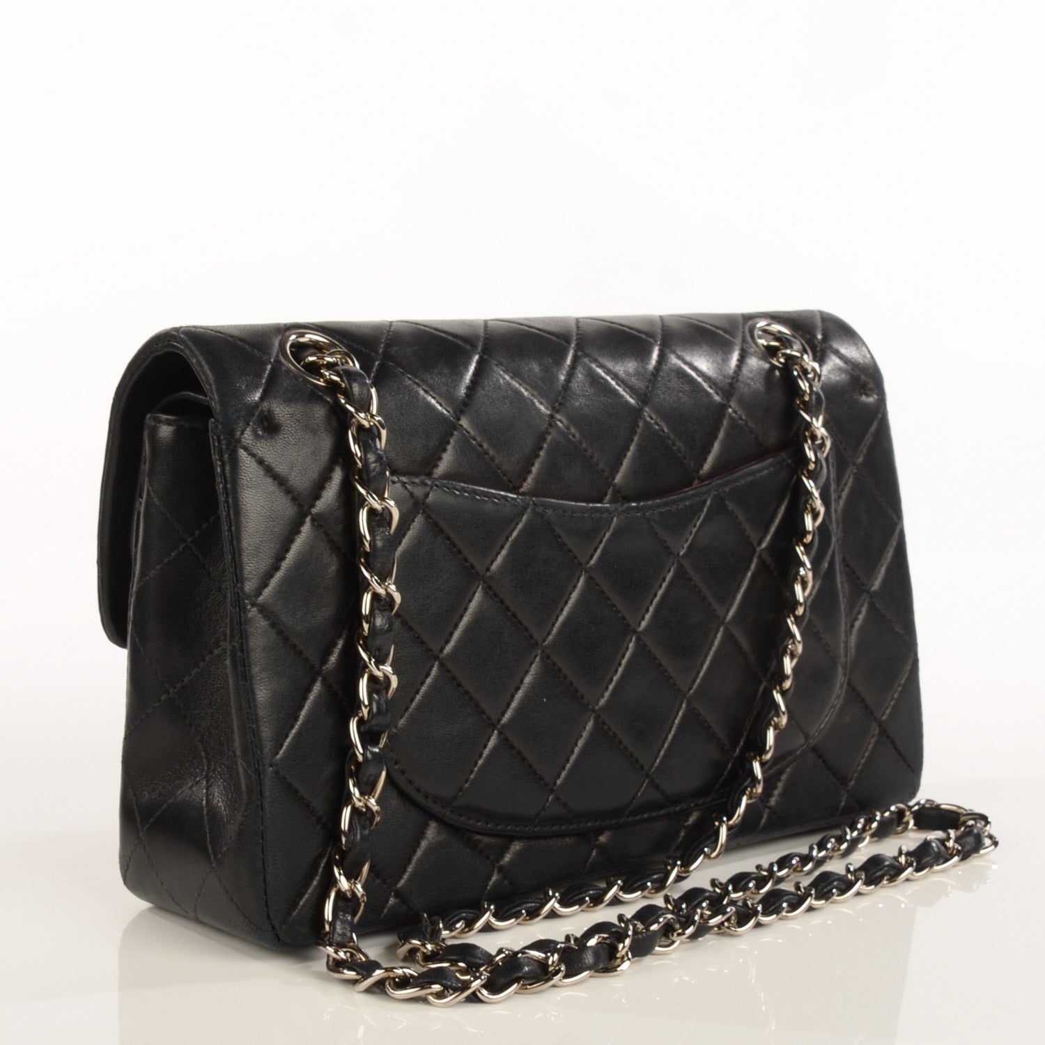 Chanel Lambskin Quilted Small Double Flap Black 3 of 9