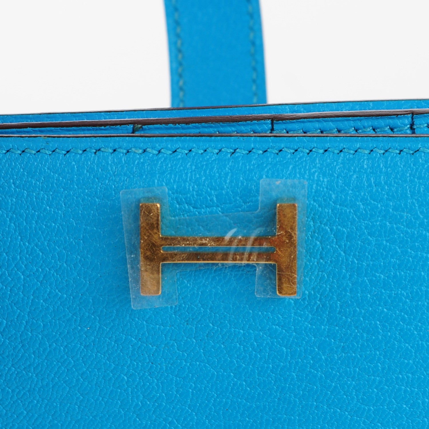 Hermes Chevre Mysore Bearn Wallet Bleu Azteque 7 of 14