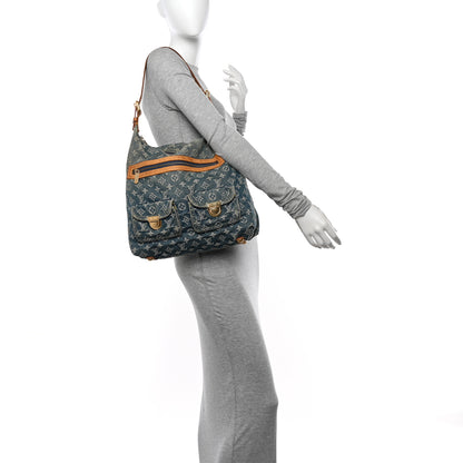 Louis Vuitton Denim Baggy GM Blue 2 of 11
