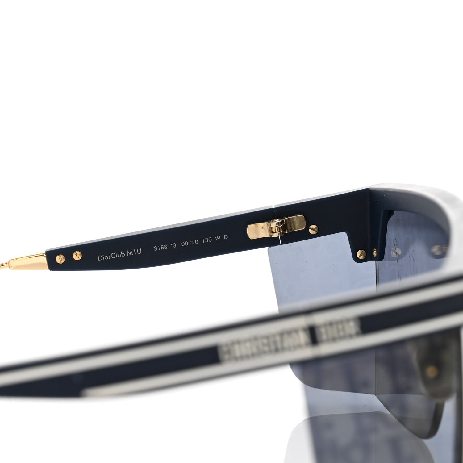 Christian Dior Acetate Oblique Diorclub M1U Mask Sunglasses Blue 5 of 8