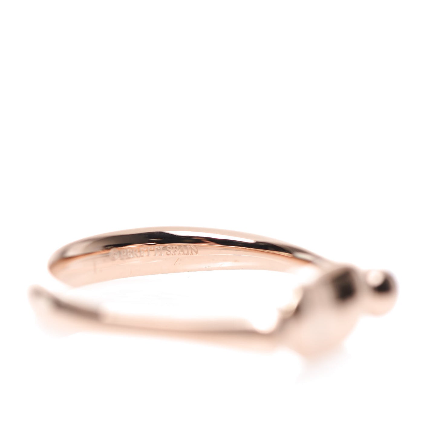18K Rose Gold Elsa Peretti Bean Ring 52 6