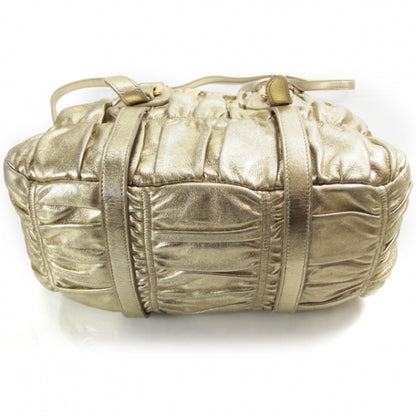 Prada Nappa Gaufre Dome Satchel Platino 4 of 12