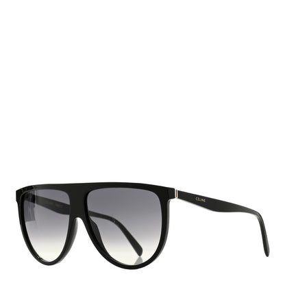 Celine Flat Top Shield Sunglasses CL 40006IN Black 1 of 6