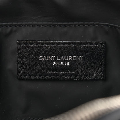 Saint Laurent Lambskin Y Quilted Monogram Loulou Cosmetic Case Black 6 of 10