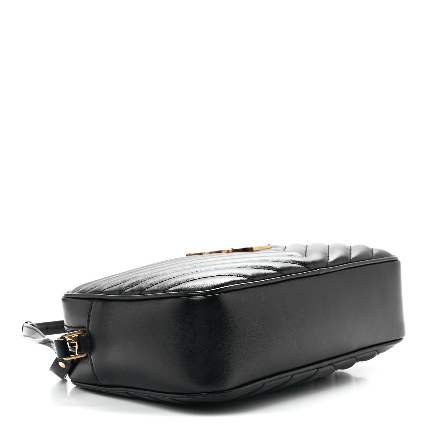 Calfskin Matelasse Monogram Lou Camera Bag Black