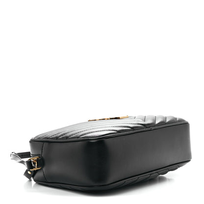 Saint Laurent Calfskin Matelasse Monogram Lou Camera Bag Black 3 of 10