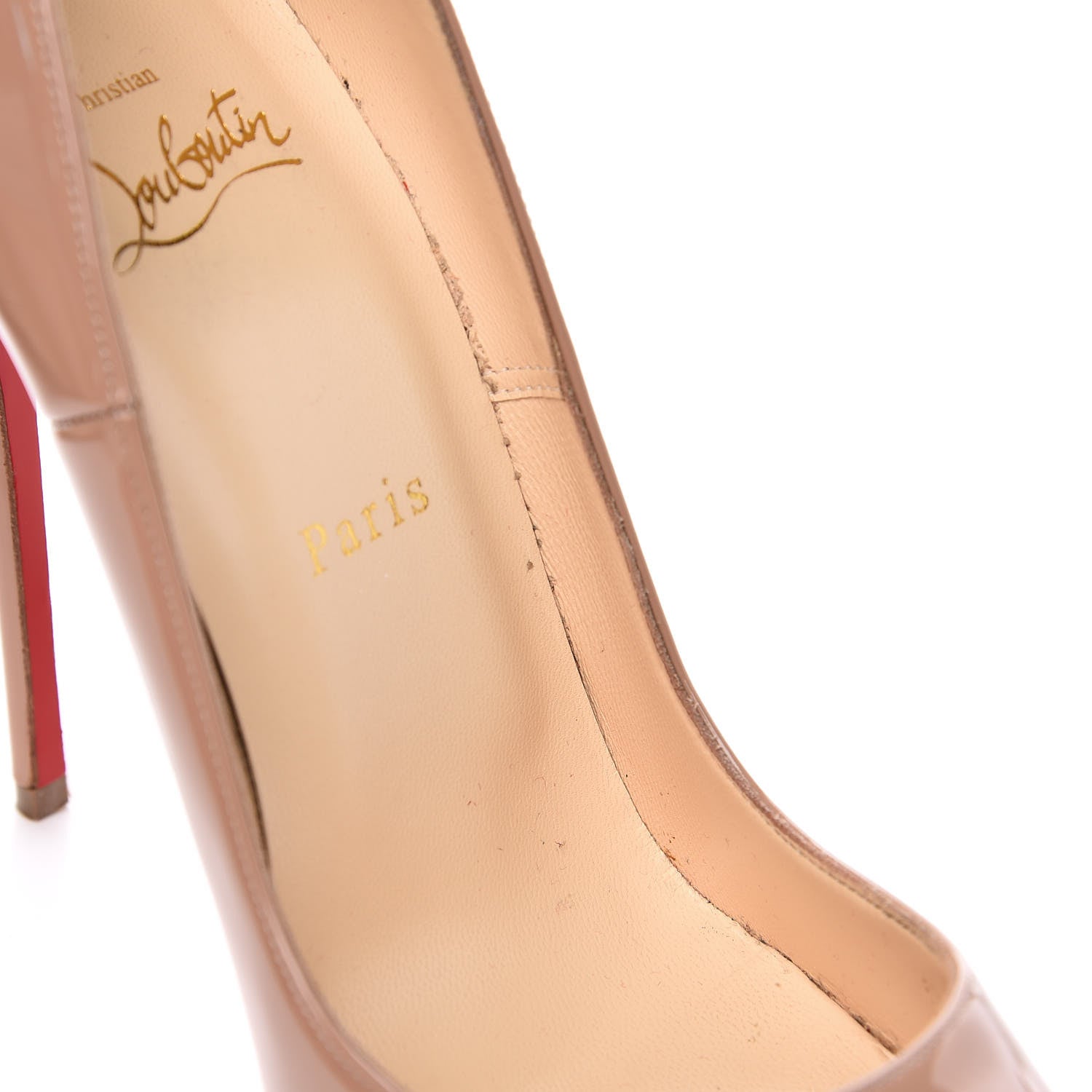 Christian Louboutin Patent So Kate 120 Pumps 39.5 Nude 11 of 12