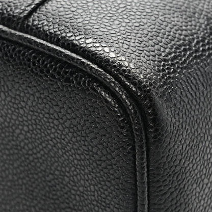 Chanel Caviar CC Vanity Cosmetic Case Black 10 of 10