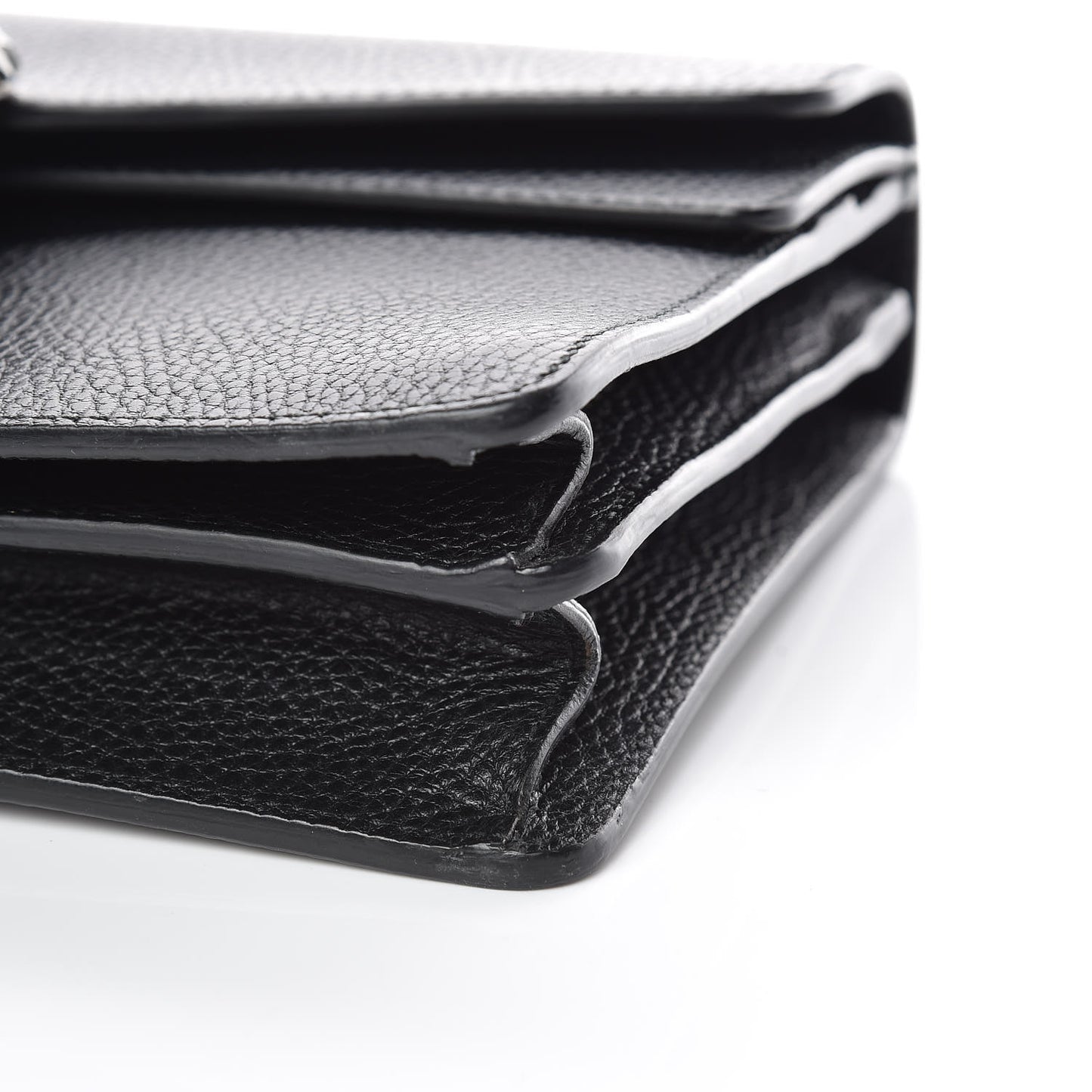 Pebbled Calfskin Small Dionysus Shoulder Bag Black