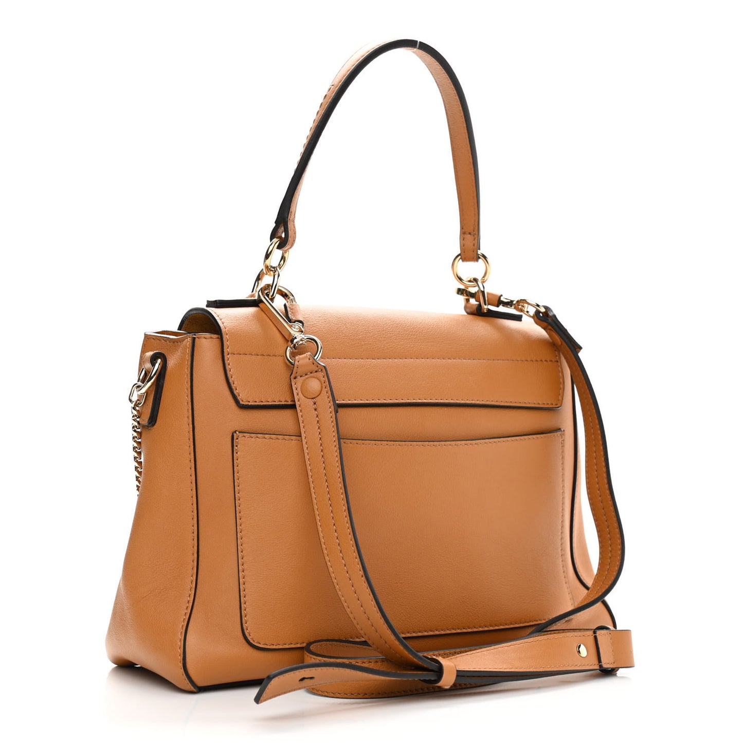 Calfskin Small Faye Day Shoulder Bag Tan
