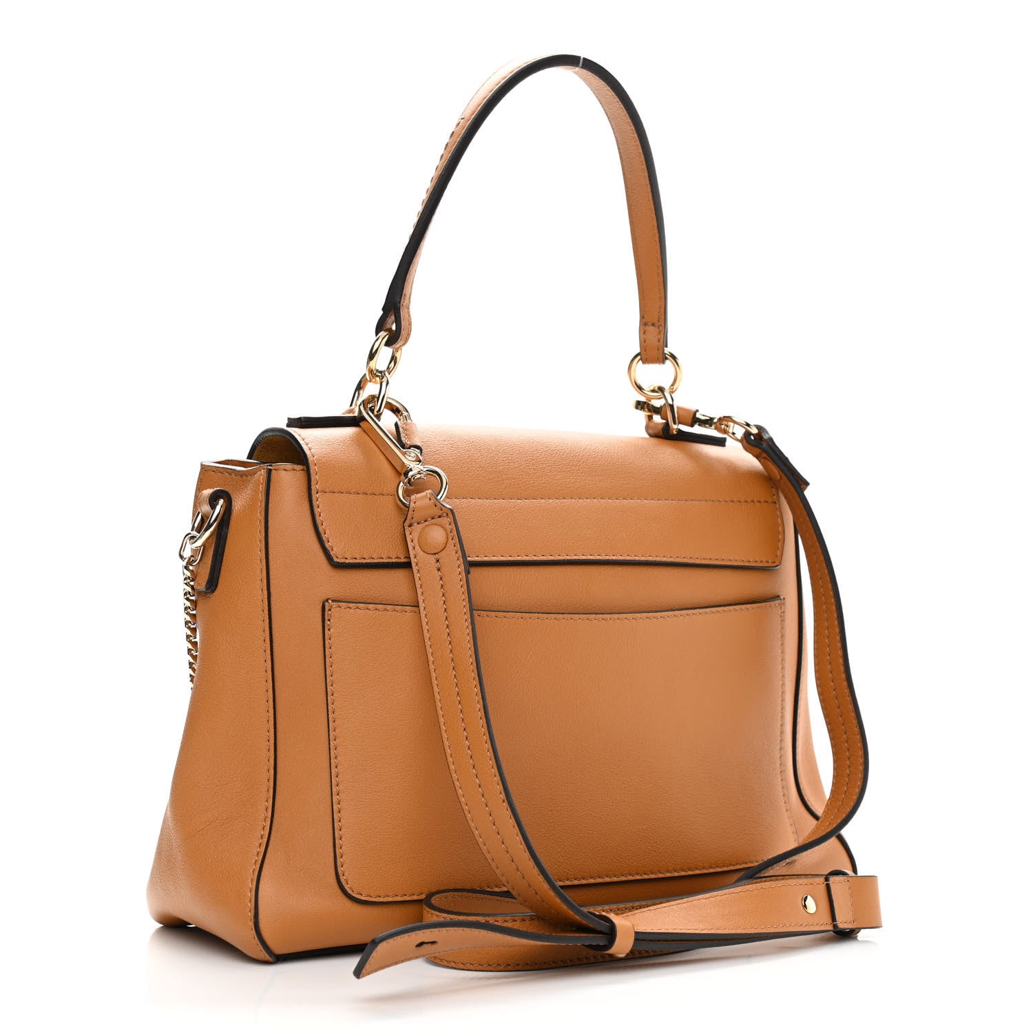 Chloe Calfskin Small Faye Day Shoulder Bag Tan 2 of 9