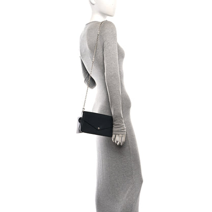Louis Vuitton Epi Pochette Felicie Black 2 of 10