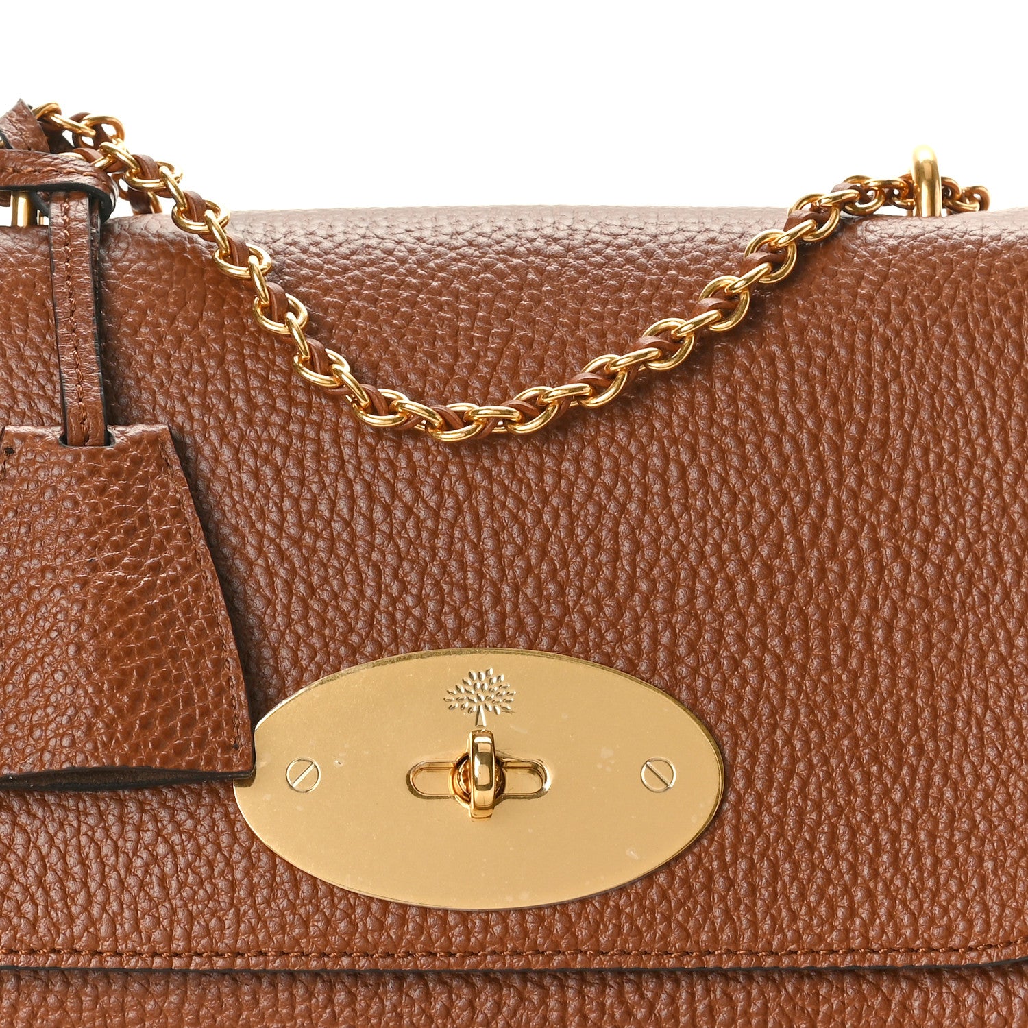 Mulberry Small Classic Grain Calfskin Small Lily Flap Oak 7 of 9