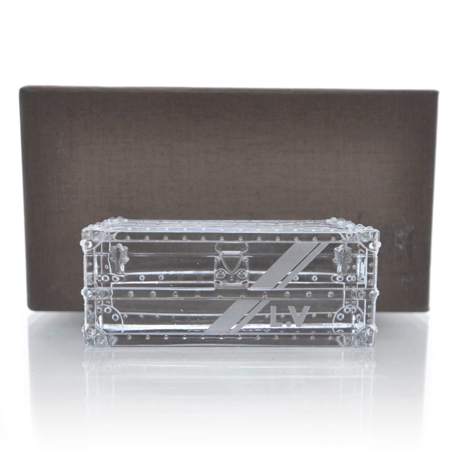 Louis Vuitton Crystal Trunk Paperweight 4 of 7
