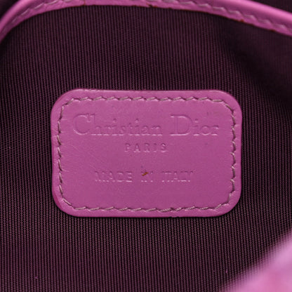 Christian Dior Coated Canvas Cannage Panarea Pouch Purple 6 of 16