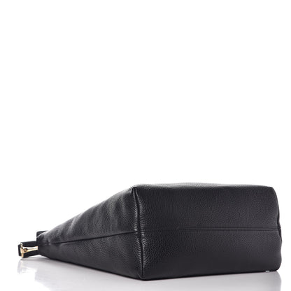 Burberry Grainy Calfskin Medium Cale Hobo Black 4 of 7