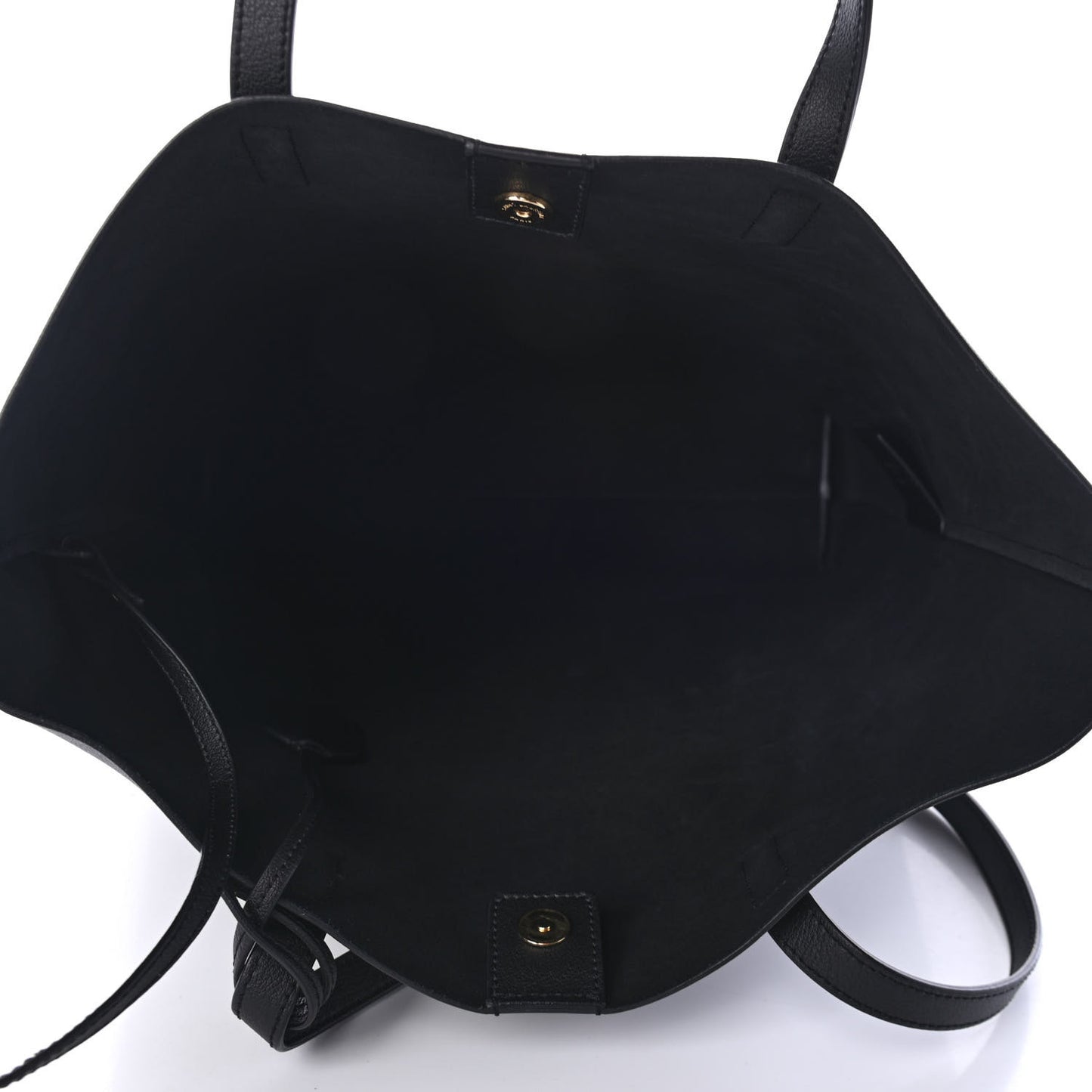 Calfskin Medium Shopping Tote Black