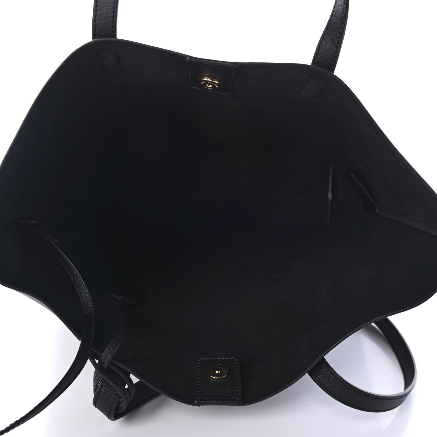 Saint Laurent Calfskin Medium Shopping Tote Black 4 of 4