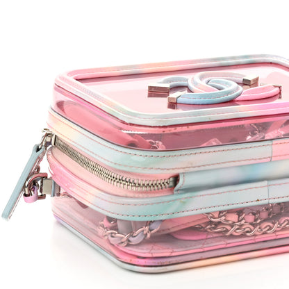 Chanel PVC Patent Calfskin Patent Lambskin Small CC Vanity Case Pink 9 of 10