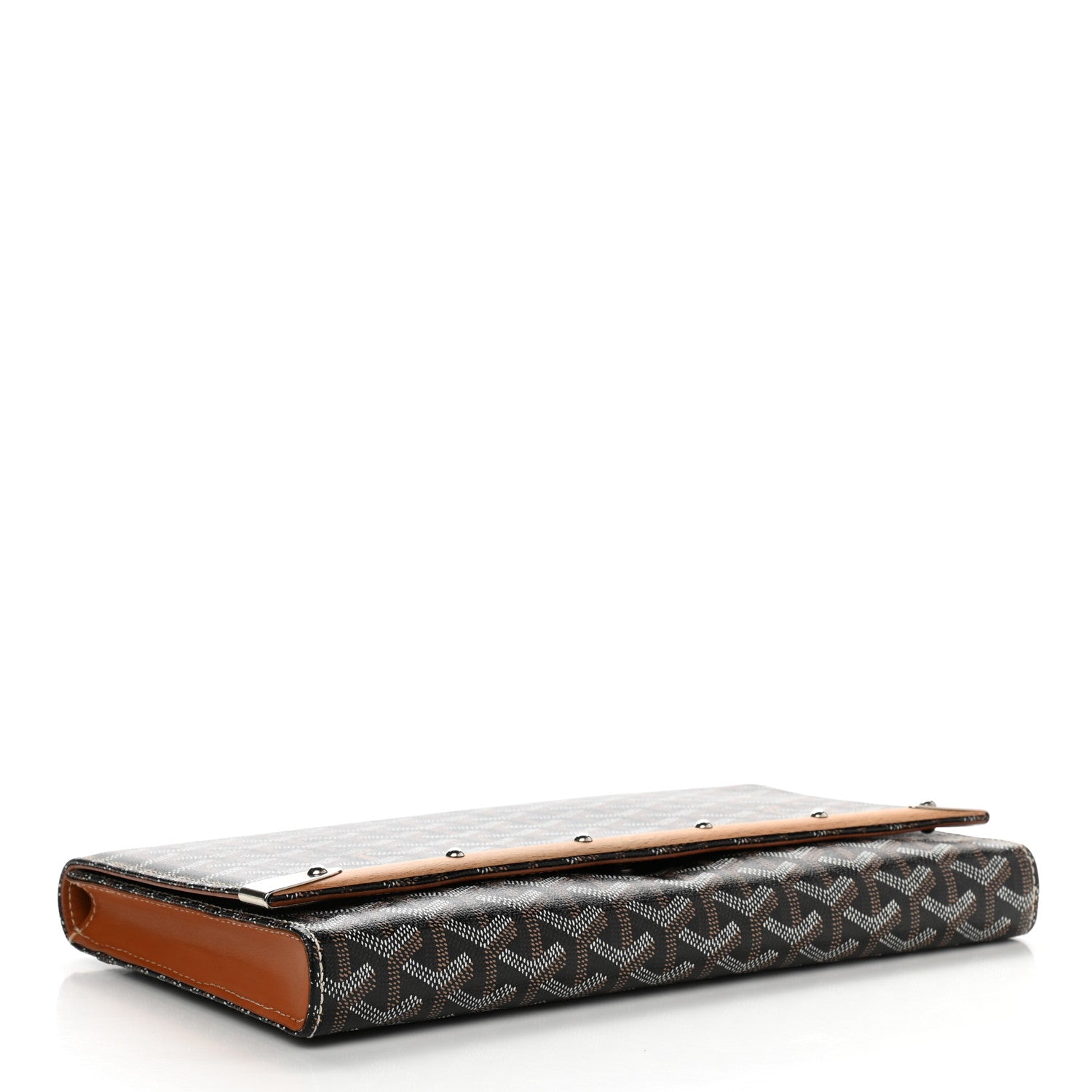 Goyard Goyardine Monte Carlo Bois Clutch Black 3 of 9
