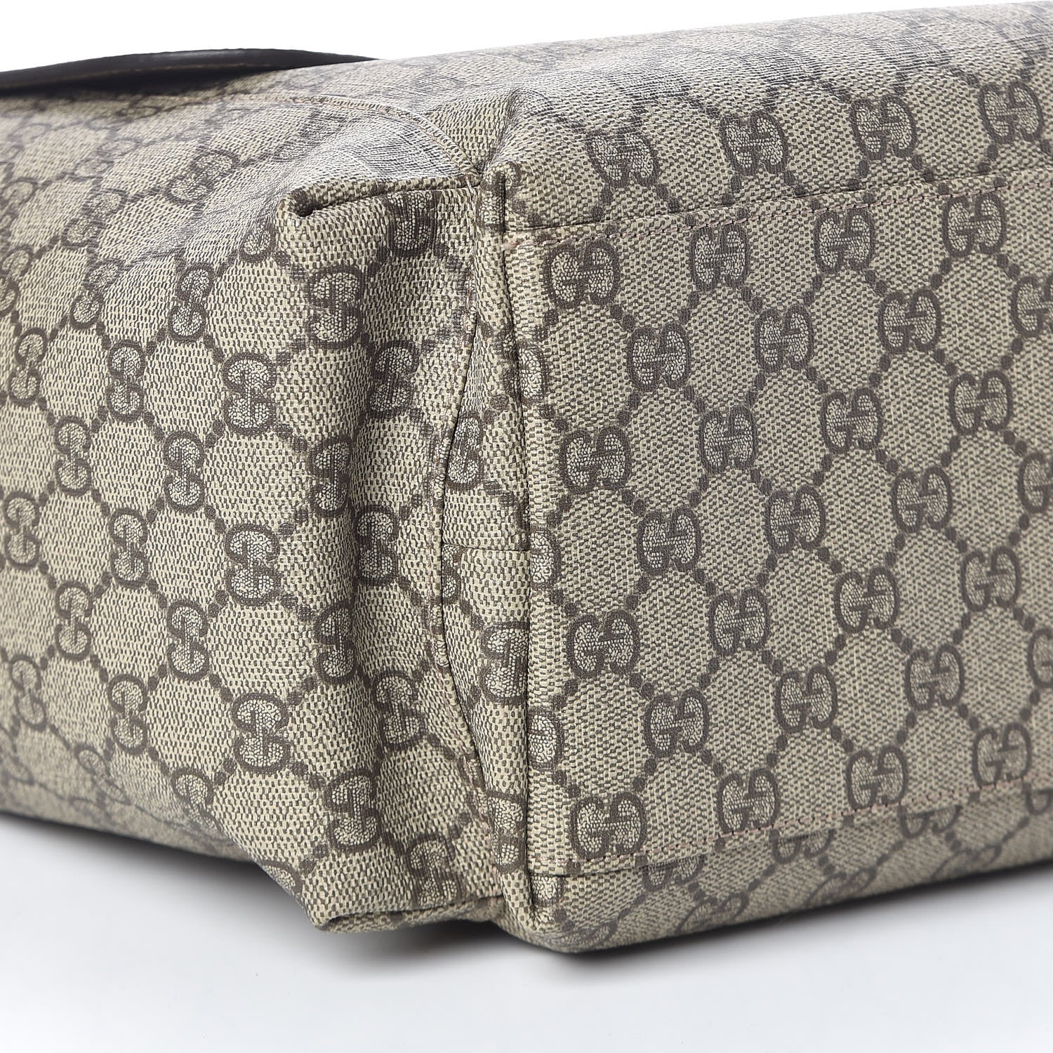Gucci GG Plus Monogram Messenger Diaper Bag Dark Brown 9 of 11