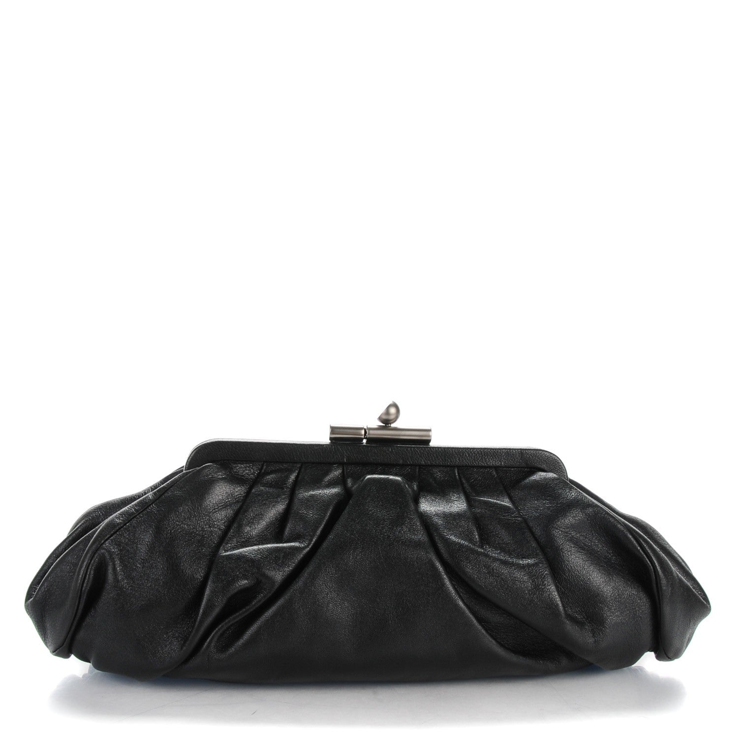 Chanel Lambskin Monte Carlo Clutch Black 1 of 7