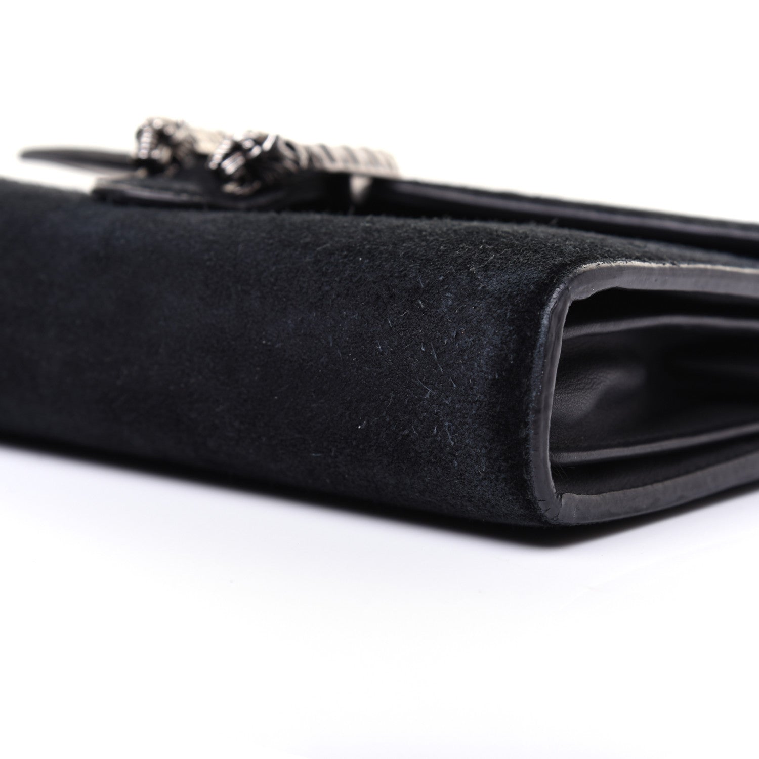 Gucci Suede Mini Dionysus Chain Wallet Black 7 of 21