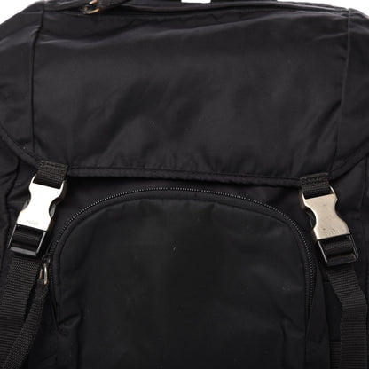 Prada Tessuto Nylon Montagna Double Buckle Backpack Black 10 of 10