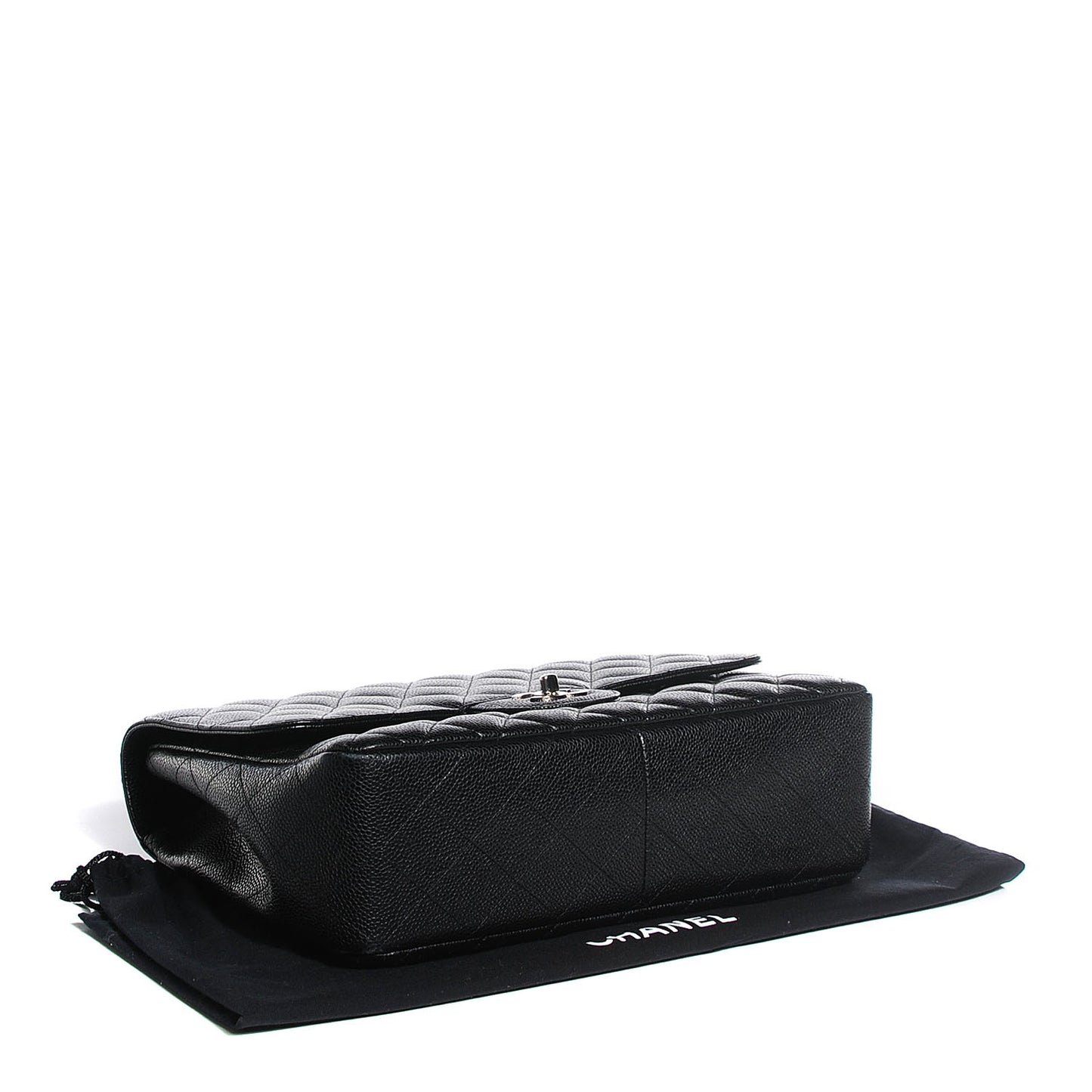 Caviar Quilted Jumbo Single Flap Black