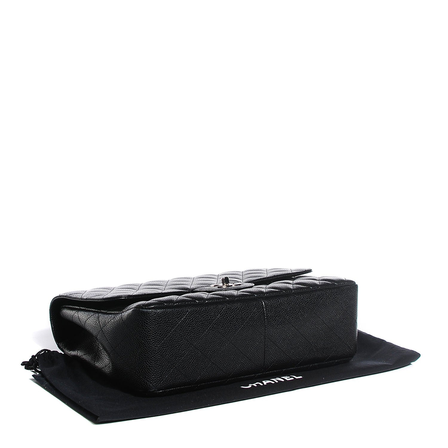 Chanel Caviar Quilted Jumbo Single Flap Black 4 of 8