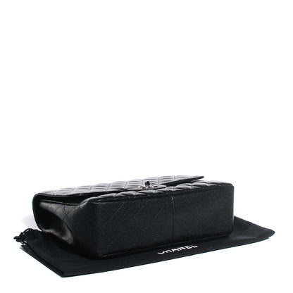 Chanel Caviar Quilted Jumbo Single Flap Black 4 of 8