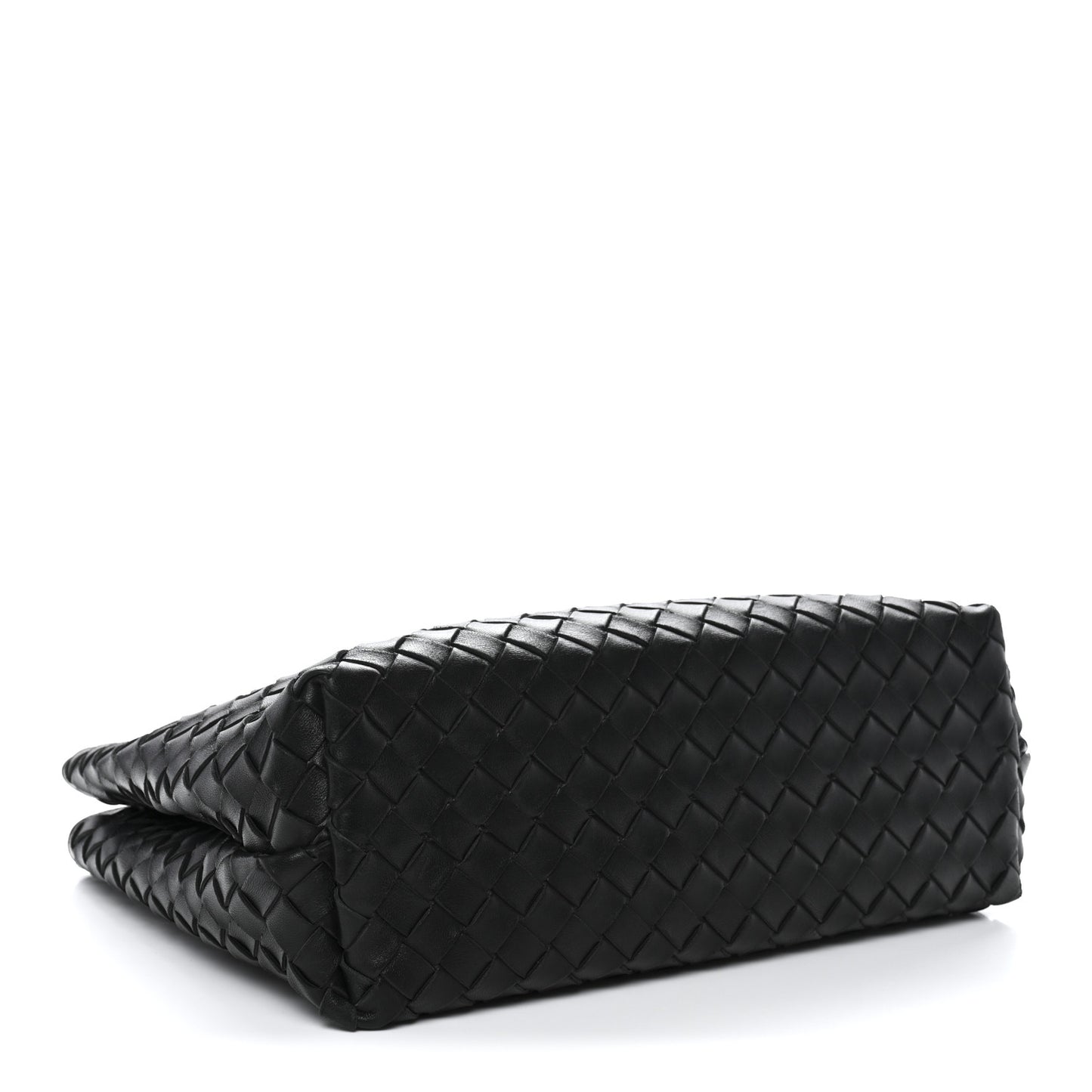 Nappa Intrecciato Medium Andiamo Shoulder Bag Black
